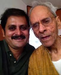 Rohitash Gaud with his father