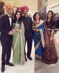 Subha Rajput with her family