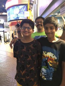 Sumit Awasthi's with his sons