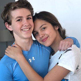 Olivia Rodrigo with her ex-boyfriend Ethan